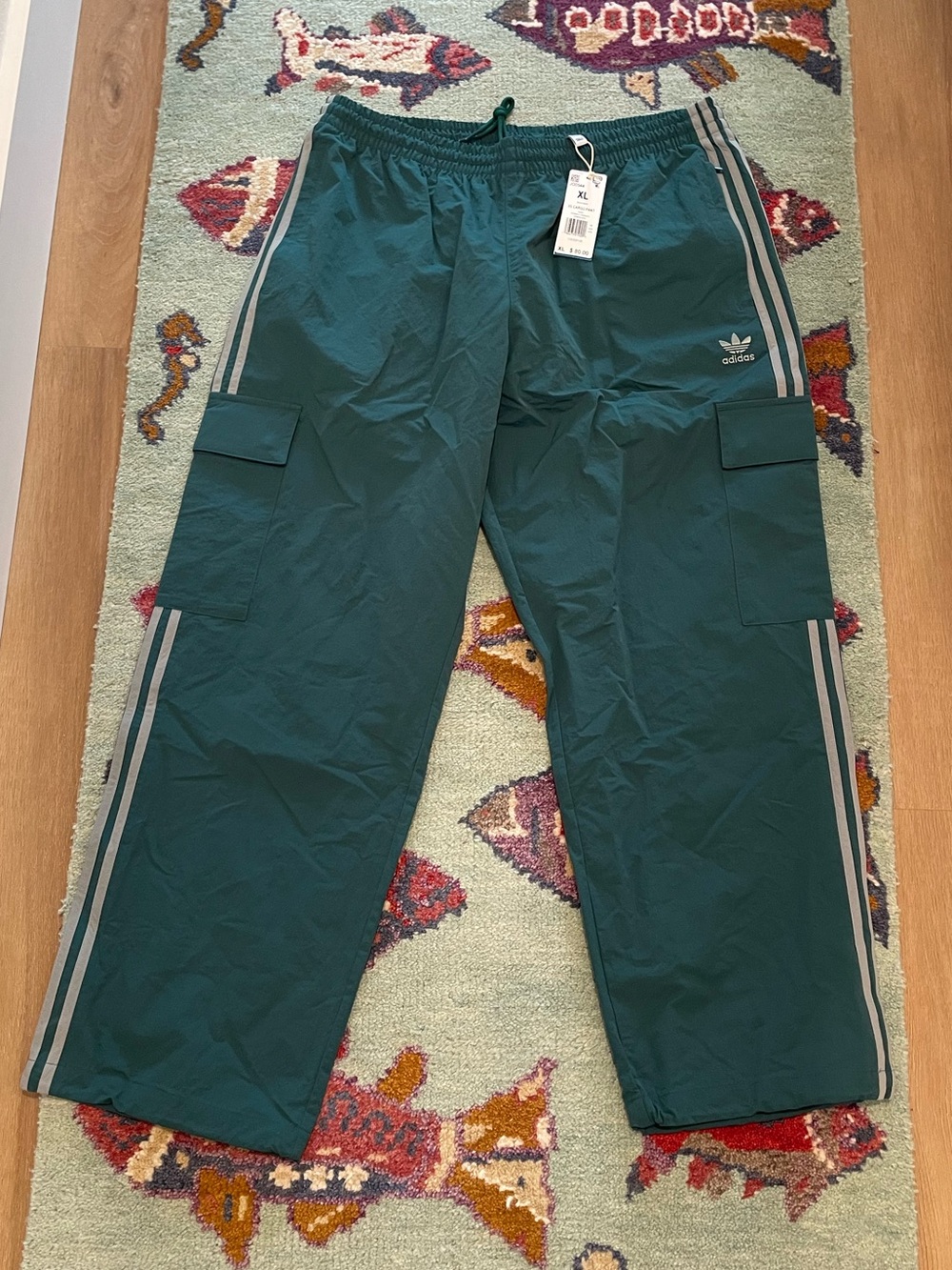 Adidas 3 Stripes Men's Cargo Trackpants Pants NWT